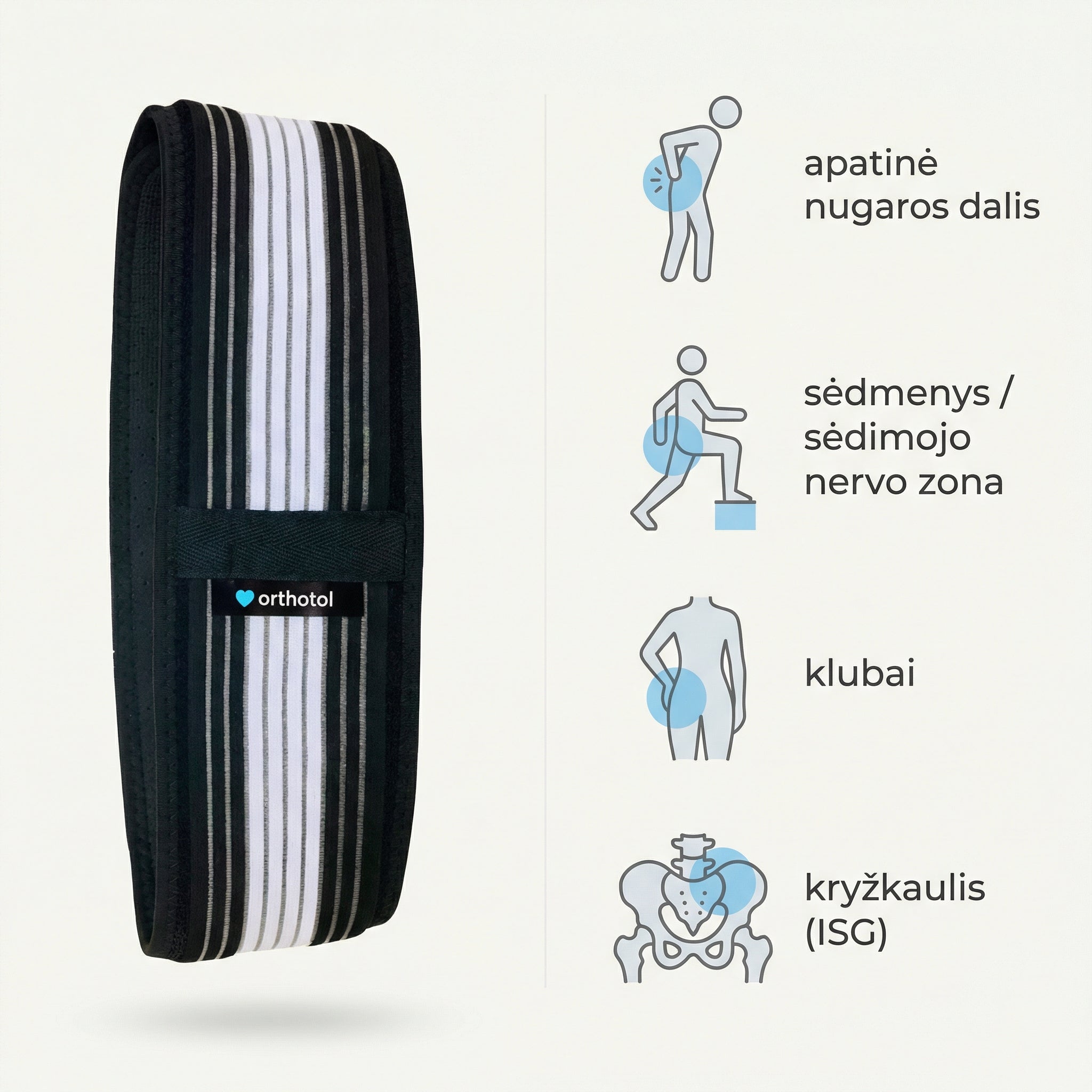OrthoFlex - Ortopedinis Juosmens Diržas – Patogus Palaikymas Kasdienai