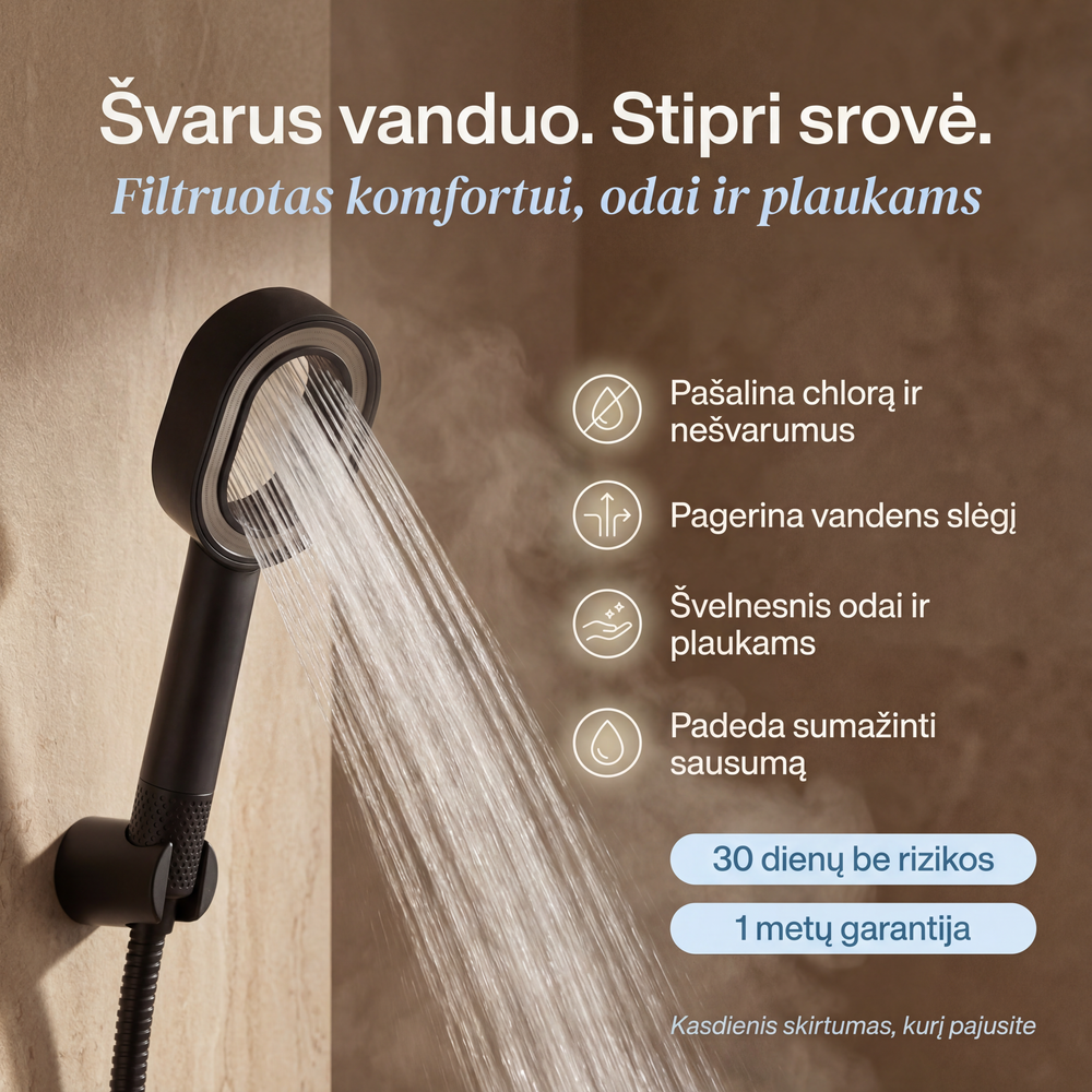 3-1 Premium Filtruojama Dušo Galvutė