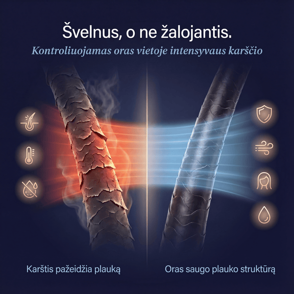 2-1 Plaukų Oro Tiesintuvas