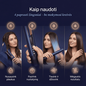 2-1 Plaukų Oro Tiesintuvas