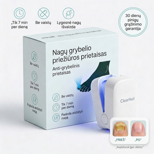 CLEARNAIL – LED PRIETAISAS NAGŲ PRIEŽIŪRAI