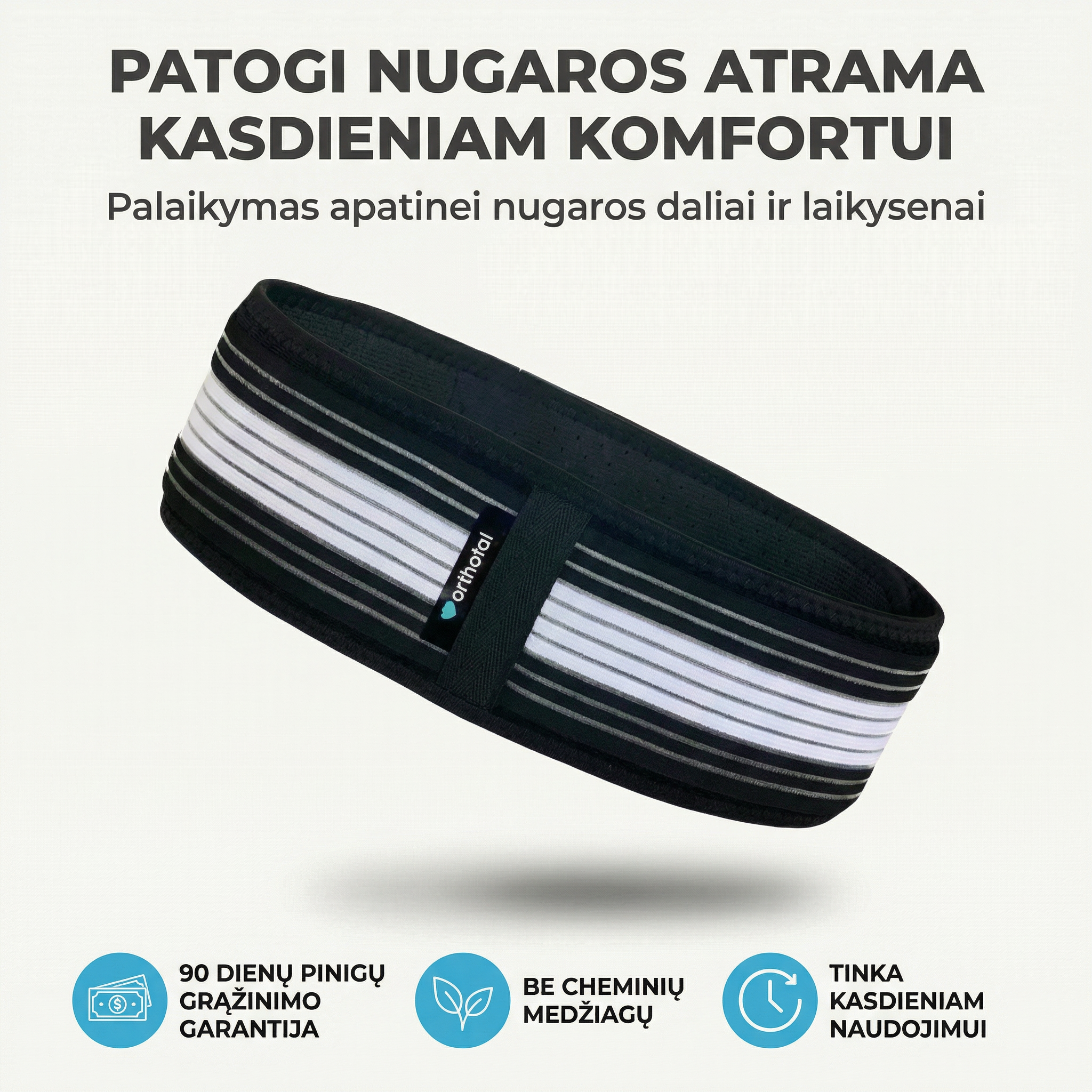 OrthoFlex - Ortopedinis Juosmens Diržas – Patogus Palaikymas Kasdienai