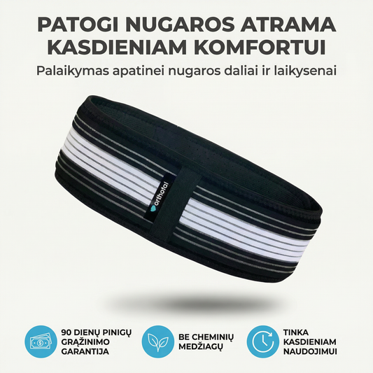 OrthoFlex - Ortopedinis Juosmens Diržas – Patogus Palaikymas Kasdienai