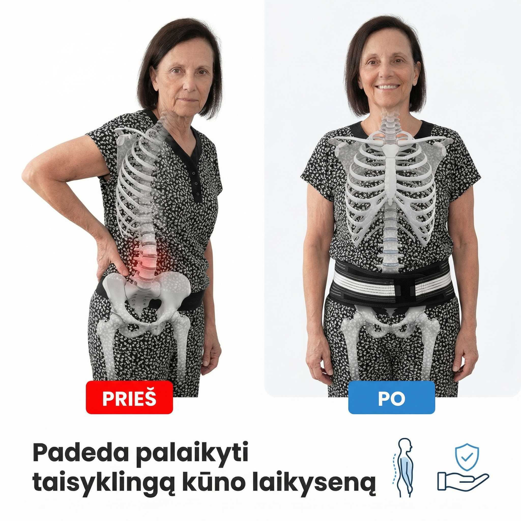 OrthoFlex - Ortopedinis Juosmens Diržas – Patogus Palaikymas Kasdienai