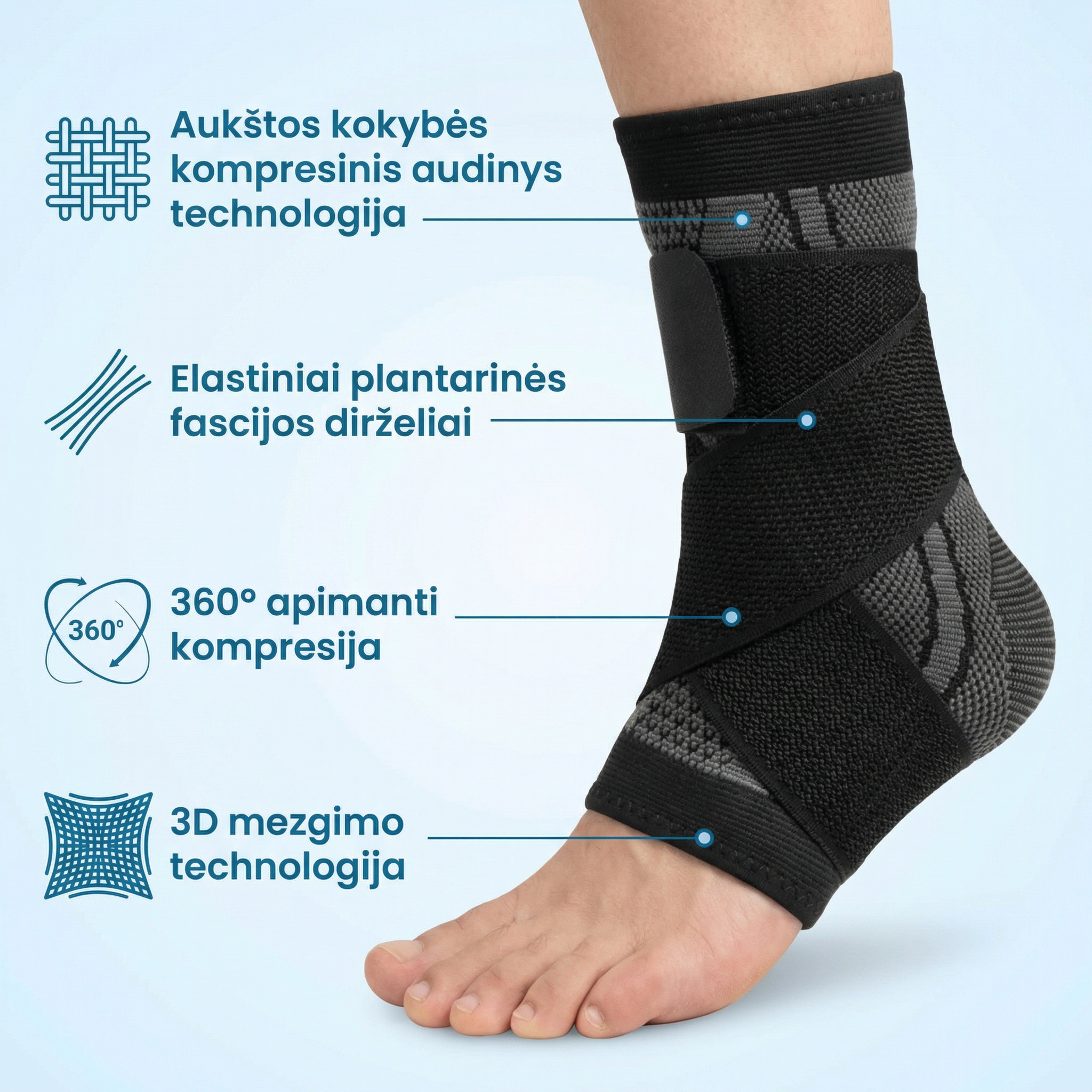 OrthoFlex - Pėdų Įtvaras